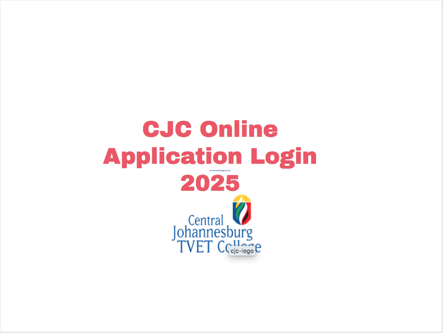 CJC Online Application Login 2025 TVET Colleges