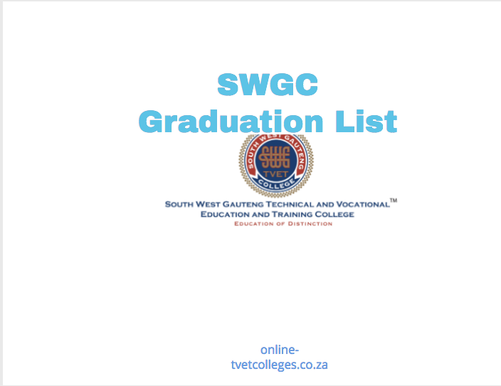 SWGC Graduation List - TVET Colleges